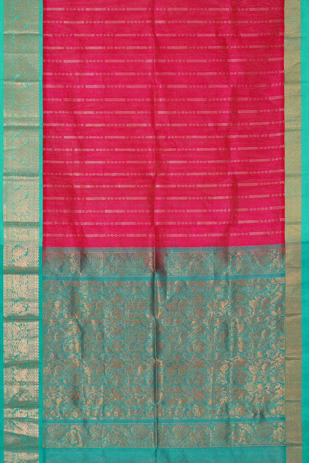 Image of Kuppadam Rani Pink Saree